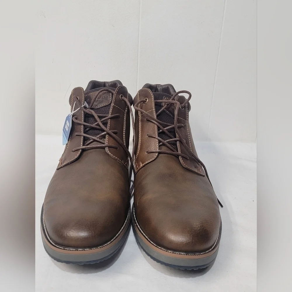 Nunn Bush Circuit DC PTBT Plain Toe Casual Boot Men’s 12 comfort Gel Mem Foam